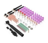 ISTOVO Kit de Coupe en Verre D'Objectif à Gaz Trapu pour les Consommables -17/18/26 pour -17/18/26 Collets de Buse Body Stubb Stubby Gas Lens Kit Tasse