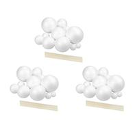 ISTOVO Kit de Projet de SystèMe Solaire, PlanetModel Crafts 42 Boules de SphèRes en PolystyrèNe de Taille Mixte pour Les Projets Scientifiques Scolaires