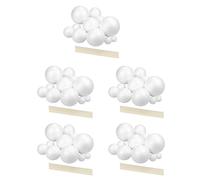 ISTOVO Kit de Projet de Système Solaire, PlanetModel Crafts 70 Boules de Sphères en Polystyrène de Taille Mixte pour Les Projets Scientifiques Scolaires