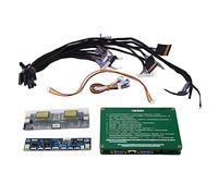 ISTOVO Kit D'Outils de Test LCD pour Ordinateur Portable TV LCD Kit de Testeur de Panneau Kit de Testeur D'Écran de Test LED pour Écran de Réparation avec Câble LVDS 14 Pièces
