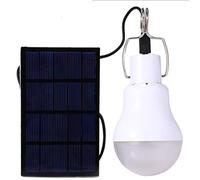 ISTOVO Lampe D'Ampoule LED Alimenté par Panneau Solaire Lampe D'Énergie pour de Camping Extérieure Portative 15W