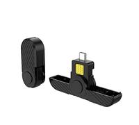 ISTOVO Lecteur de Carte à Puce USB Type C Pliable à AccèS Commun pour Carte SIM/Carte à Puce IC Compatible avec MacOS Smart Phone, Noir