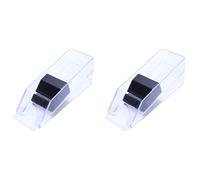 ISTOVO Lot de 2 chaussures de poker professionnelles Deluxetexas Hold'Em Baccarat 1-6 en option (transparent)