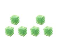 ISTOVO Lot de 24 Boîtes de Rangement Rigides pour Piles AA/AAA - Vert