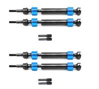 ISTOVO Lot de 4 arbres d'entraînement CVD cannelés en acier dur pour 1/10 4S 89076-4 RC pièces de mise à niveau accessoires, 2