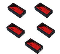 ISTOVO Lot de 5 rallonges PoE 2 ports 100 Mbps IEEE 802.3Af Standard pour caméra IP NVR AP IP VOICE POE Extension de 100 mètres pour portée PoE