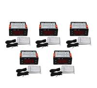 ISTOVO Lot de 5 thermostats numériques ETC-974 pour micro-ordinateur - Alarme de réfrigération - Capteur 220 V