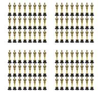 ISTOVO Lot de 96 Statuettes de Trophées en Plastique Award pour Les Faveurs de Fête, Récompense Scolaire, Prix de, Prix de Fête