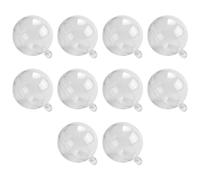 ISTOVO Marque Nouvelle Boule de DéCoration de NoëL en Plastique Ouvrable Transparent Boule Transparente DéCoration BoîTe-Cadeau 3CM