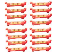 ISTOVO Niveaux à Bulle de Ligne de Suspension de Niveau de Chaîne de 16 Pièces pour L'Arpentage de Nivellement, Les Métiers Du Bâtiment, la Maçonnerie, Etc. (Rouge)