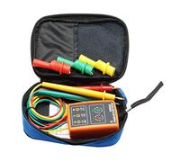 ISTOVO Nouveau compteur de detecteur d'indicateur de testeur de rotation de sequence de 3 phases Buzzer LED avec pochette portable TD-LED02