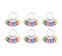 ISTOVO Organisateur de CléS Portable en MéTal avec 60 Crochets à Ressort et Porte-CléS avec Anneau et FenêTre D'ÉTiquette