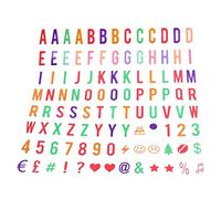 ISTOVO Pack de Lettres et de Symboles pour la Lampe à Lettres CinéMatographique LED Light Up Cinema Box A4 (104 Lettres et Symboles Multicolores)