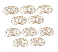 ISTOVO Paquet de 100 Les Anneaux en Métal avec Attrape-Rêves en Or de 3 Pouces, Anneaux en Macramé pour Attrape-Rêves et Artisanat