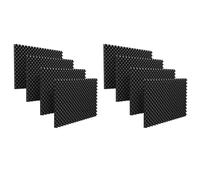 ISTOVO Paquet de 48 Panneaux de Mousse Acoustique Panneau Mural de Traitement D'Insonorisation Ignifuge, Mousse Antibruit pour L'Enregistrement, Etc.