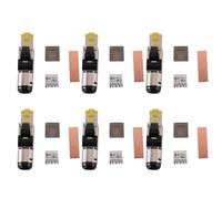 ISTOVO Paquet de 6 Connecteurs RJ45 Cat 8 BlindéS sans Outil, Prise de Terminaison de Champ Cat8, Connecteur Cat8, Prise Cat8