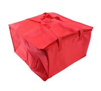 ISTOVO Pliable Grand GlacièRe Sac Portable Gâteau Alimentaire Sac Isolé Feuille D'Aluminium BoîTe Thermique ÉTanche Pack de Glace BoîTe à Lunch BoîTe de Livraison Sac Rouge