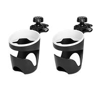 ISTOVO Porte-Gobelet pour Rail de Bateau Porte- Universel Rotation à 360 DegréS Pince RéGlable Porte- pour Bateau, 2 PièCes