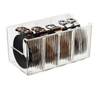 ISTOVO Présentoir de Ceinture Transparent (Lot de 1) pour Placard et Tiroir. Organiseur de Ceinture en Acrylique, 8 Compartiments Amovibles, Convient à la Plupart des Tailles.