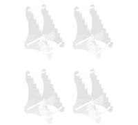 ISTOVO Présentoirs à Couteaux en Acrylique Robustes, Porte-Chevalet pour Couteaux de Poche, Porte-Couteaux de Survie pour la Chasse, 4 Pièce (Huit Couches)