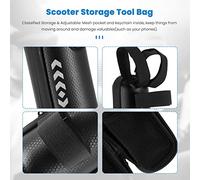 ISTOVO Sac de Rangement pour Scooter Sac de Bouteille d'eau pour Scooter éLectrique Sac à Outils de Stockage de Scooter pour Scooters Universels VéLo Pliant