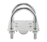 ISTOVO Support de Serrage de Mât D'Antenne avec Boulons en U MatéRiel de de Tuyau de Panneau de Serrage Antirouille pour Antenne Lora ExtéRieure à L'HéLium