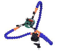 ISTOVO Table de Soudage D'éTau D'éTau D'éTabli avec 3 Bras Flexibles Support de Fer à Souder RéParation de Soudure de PCB