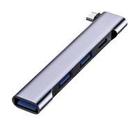 ISTOVO Type C 3.1 Hub Multifonction 4-en-1 USB C 3.0 PD 60W Hub avec Adaptateur OTG de Séparation USB Port
