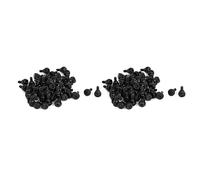 ISTOVO Vis A Molette pour Boitier D'Ordinateur M3.5 Vis A Oreilles Noires 100 Pieces