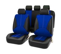 ISTOVO Voiture Ensembles De Housses Siège pour Opel Grandland X 2017-2021, Cuir Nonslip Respirante Housses Couvre Sieges Protection Accessoires,F/Black Blue