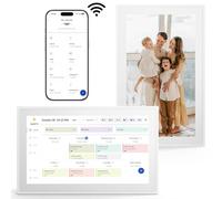 ISTOYO Calendrier Numérique, Calendrier Mural électronique Intelligent de 39,6 cm/ 15,6 pouces avec Photos pour le Partage Vidéo, Plans Simplifiés de Famille/Bureau/école/événement