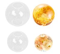 iSuperb 2Pcs Moules à Billes en Résine Moule en Silicone Ball Molds Moules de Coulée en Résine Ronde Moules Sphériques pour Résine époxy 3D Cristal Moule DIY Pendentif Bijoux Artisanat En Résine