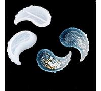 iSuperb 2pcs Moules Resine Epoxy Moules Plateau de Ailes Moulles Plat Silicone pour Rangement pour Bricolage DIY Artisanat