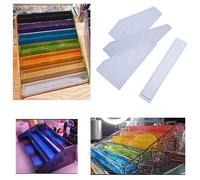 iSuperb 4 pièces Moule Resine Moulle Silicone pour DIY Rack de Stockage à 3 Couches, 5 Couches et 7 Couches pour Stockage Rack Resin Molds (Transparent)