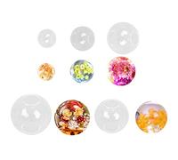 iSuperb 5Pcs Moules à Billes en Résine Moule en Silicone Ball Molds Moules de Coulée en Résine Ronde Moules Sphériques pour Résine époxy 3D Cristal Moule DIY Pendentif Bijoux Artisanat En Résine