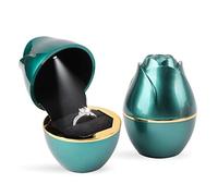 iSuperb Light LED Anneaux Boîte à Bijoux Boucles D'oreilles Anneau Coffret Cadeau Bague De Mariage Boîtes Présentoir De Bijoux Étui avec Lumière Jewelry Ring Gift Box (Vert)