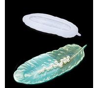 iSuperb Moule Plateau de Plumes en Résine époxy Silicone pour Bricolage, Plat, Porte-encens et Plat à Bagues - Décoration de Maison