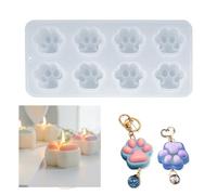 iSuperb Moules Animaux en Résine Moulle Patte de Chat Silicone Resine Epoxy Cat Molds DIY Bijoux Pendentif Artisanat (Cat Paw)