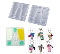 iSuperb Moules de Résine de Porte-clés Boucles D'oreilles en Silicone Moules à Bijoux Resin Mold de Bricolage pour Fabrication Pendentifs Bracelet DIY