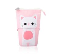 iSuperb Porte-clés Stand Crayon Sac Transformateur Pen Sac Holder Drôle Mignon Maquillage Sac 19x12.5x7.5cm (Rose)