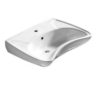 Isvea Handicap lavabo 59.5x45.6 cm rectangulaire classique pour les handicapés blanc brillant 10TP60060