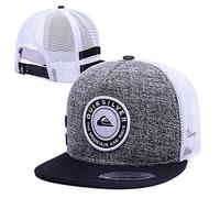 ISW Casquette de baseball unisexe 4 saisons Hip Hop Tide Hip-Hop avec filet réglable à bord plat - -