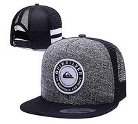 ISW Casquette de baseball unisexe quatre saisons Hip Hop Tide Hiphop Casquette filet réglable à bord plat, 7