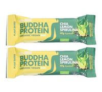 ISWARI Buddha Protein - Barre protéinée Chia, Citron et Spiruline bio 2x47 g