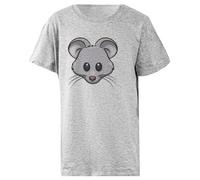Isycheesy T-Shirt Enfant Basic Coton Gris Cotton Child T-Shirt Grey Kid