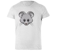 Isycheesy T-Shirt Femme Basic Coton Gris Basic Cotton Grey Women's T-Shirt