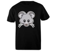 Isycheesy T-Shirt Homme Basic Coton Noir Cotton Black Men's T-Shirt