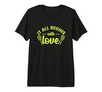 It All Begins with Love Balle de Tennis Sport T-Shirt Haut de Gamme