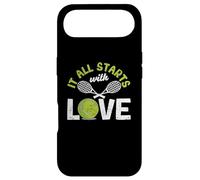 It All Starts with Love Joueur de Raquette de Tennis Amusant Coque pour iPhone Air