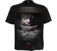 IT ÇA ÇA - Bouche D'Égout Homme T-Shirt Manches Courtes Noir Regular/Coupe Standard